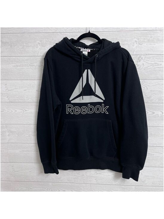 Reebok Other - Reebok Men’s Black Pullover Long Sleeve Hood Sweatshirt. Size L